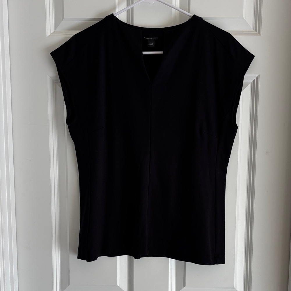 Ann Taylor Classic Black Blouse